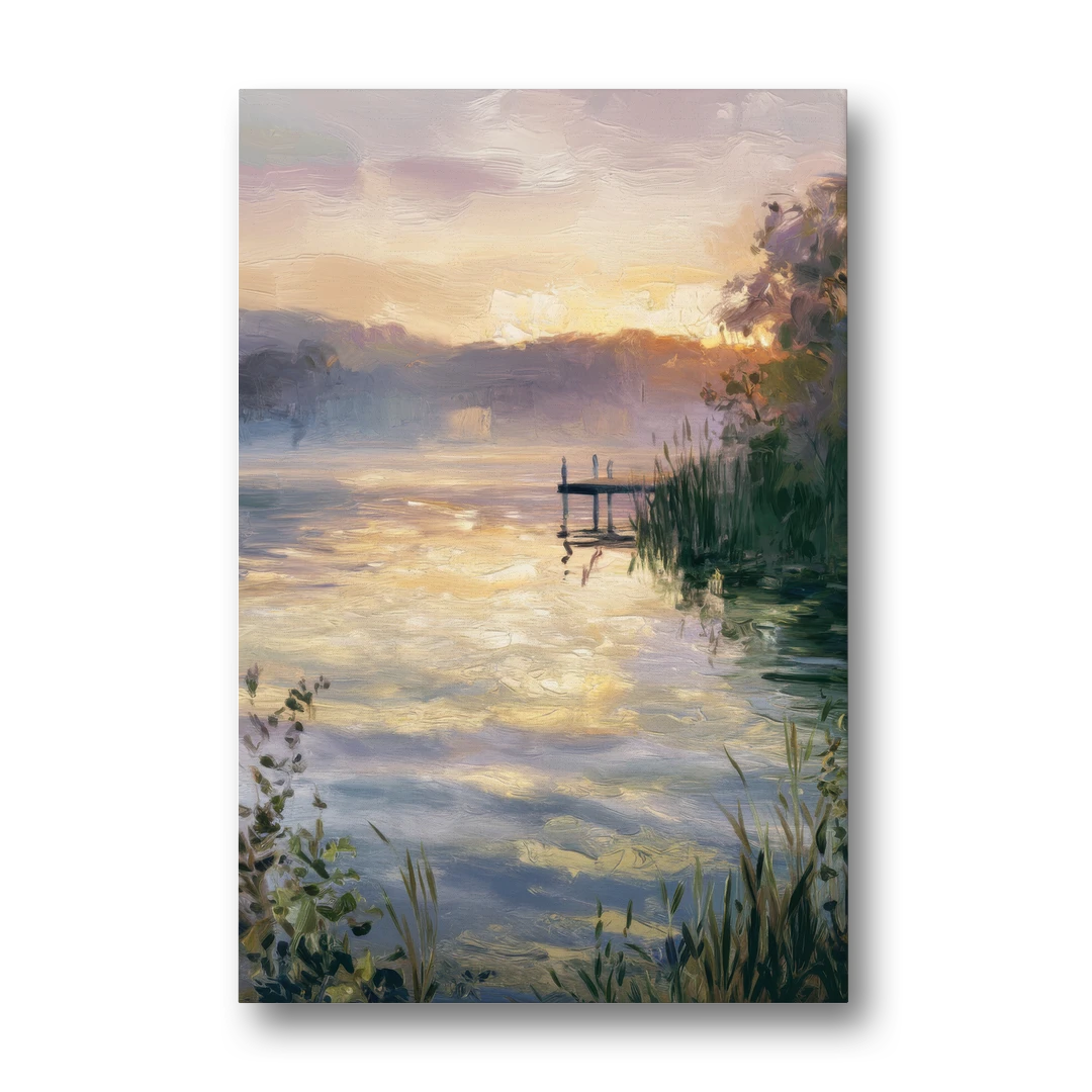 New Hope Waterfront Serenity - Canvas Wall Art - Front