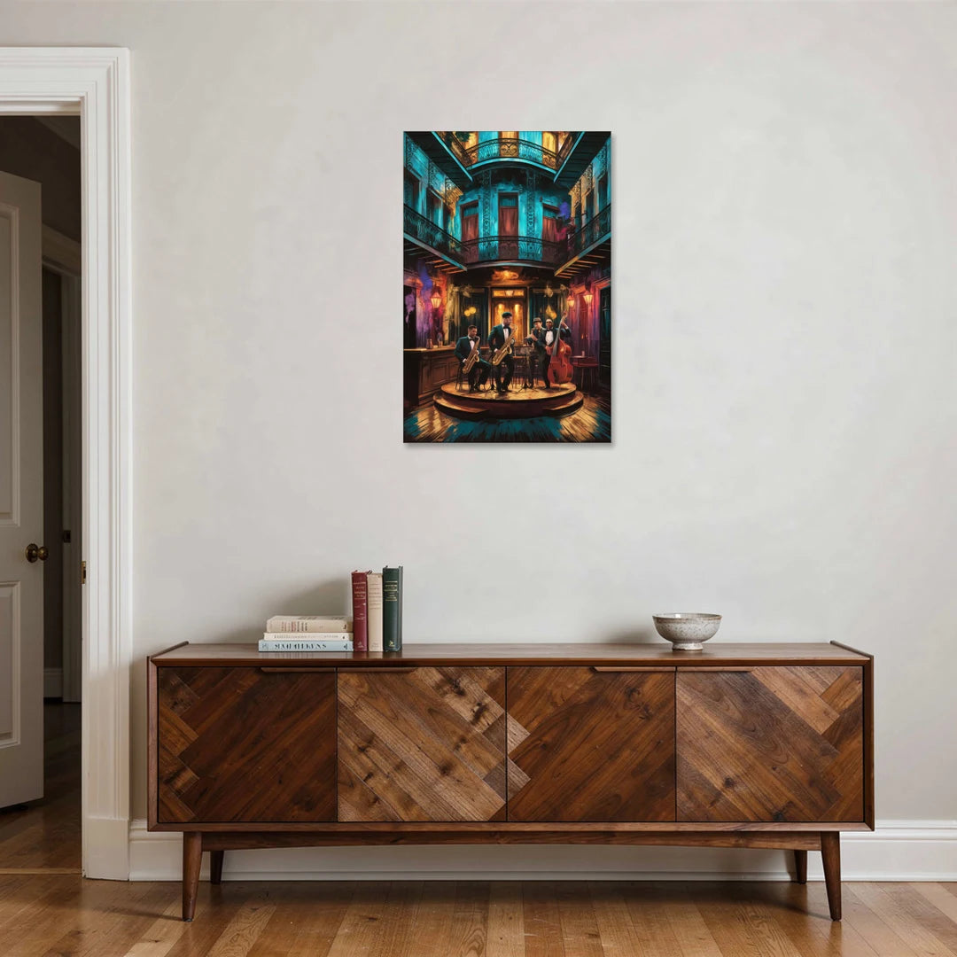 New Orleans Jazz Club Scene - Canvas Wall Art - Coffee Table - 24x36
