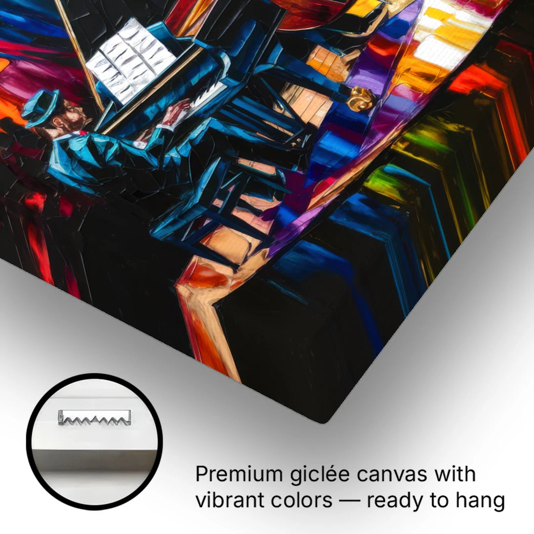 New Orleans Jazz Musicians - Canvas Wall Art - Gallery Wrap Corner