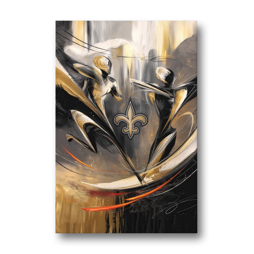 New Orleans Saints Fans Passion - Canvas Wall Art - Front