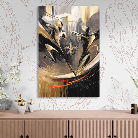 New Orleans Saints Fans Passion Living Room - Canvas Wall Art