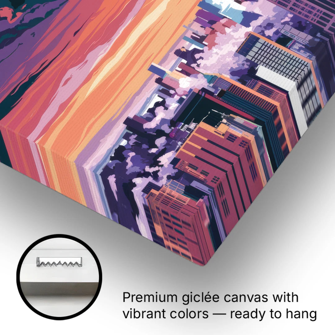 New York City Empire State Building - Canvas Wall Art - Gallery Wrap Corner