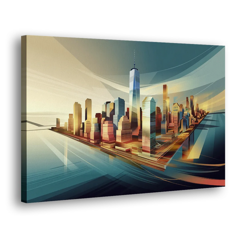 New York City Financial District - Canvas Wall Art