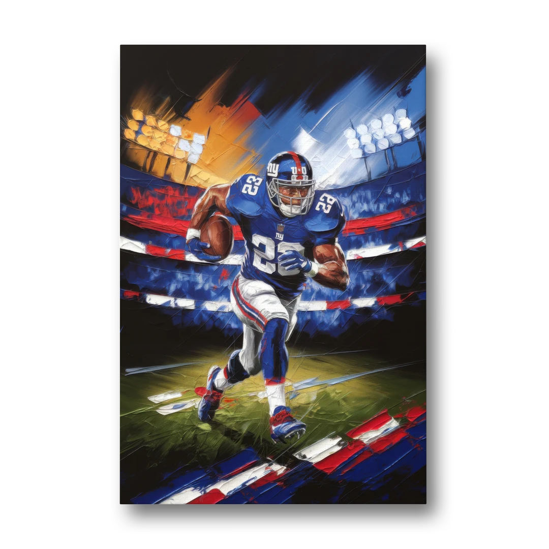 New York City Giants Football - Canvas Wall Art - Front