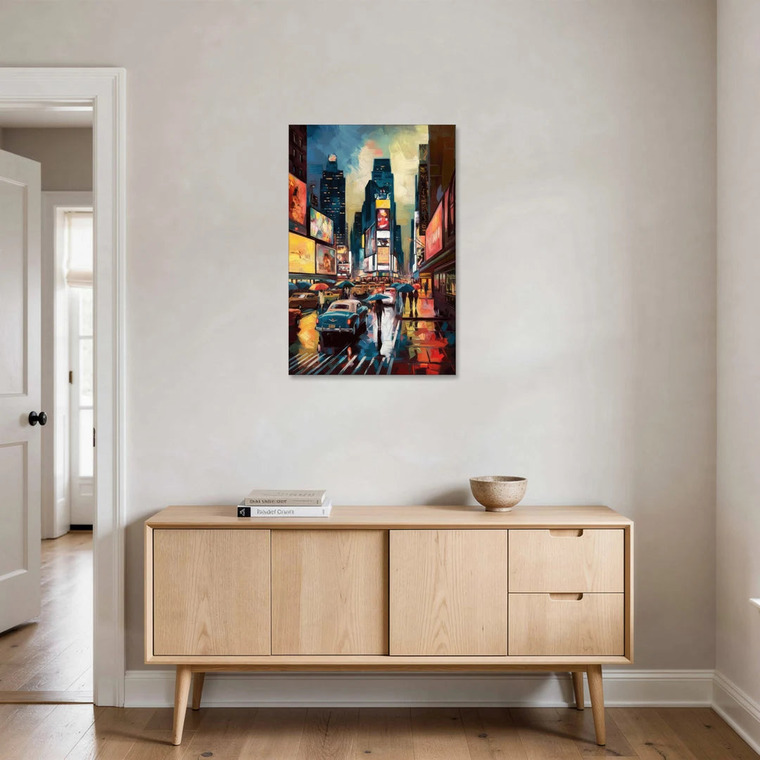 New York City Times Square at Midnight - Canvas Wall Art - Coffee Table - 24x36