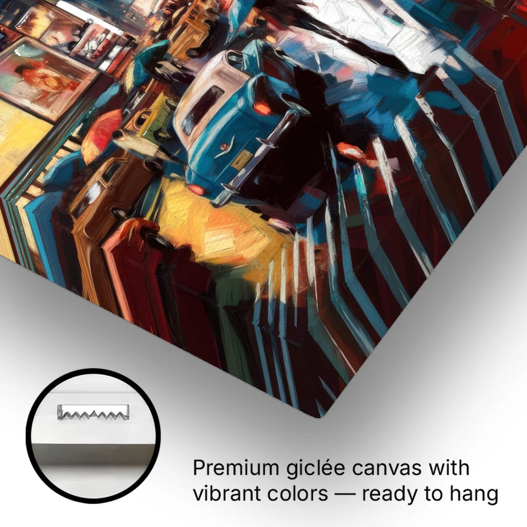 New York City Times Square at Midnight - Canvas Wall Art - Gallery Wrap Corner