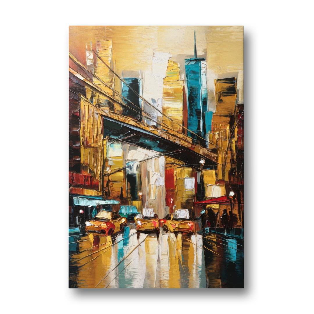 New York City Urban Landscape - Canvas Wall Art - Front