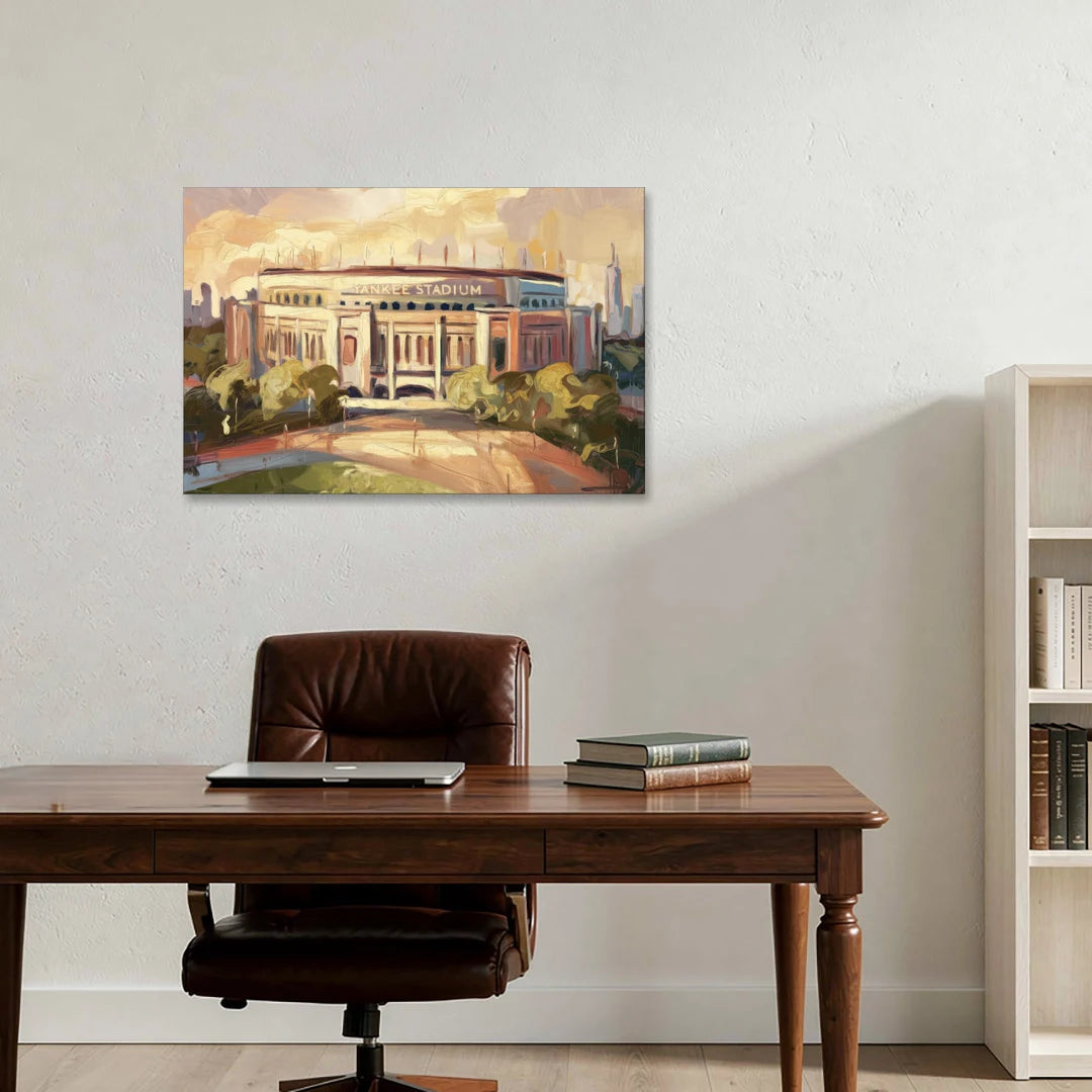 New York City Yankee Stadium - Canvas Wall Art - Office - 36x24