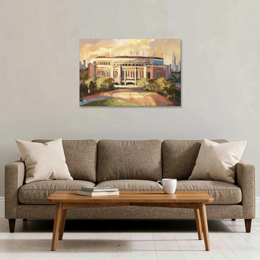 New York City Yankee Stadium - Canvas Wall Art - Sofa - 36x24