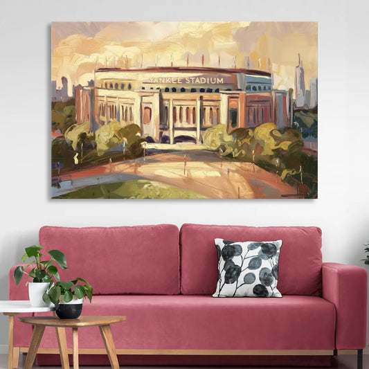 New York City Yankee Stadium Living Room - Canvas Wall Art