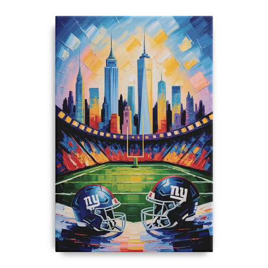 New York Giants Skyline Stadium - Canvas Wall Art