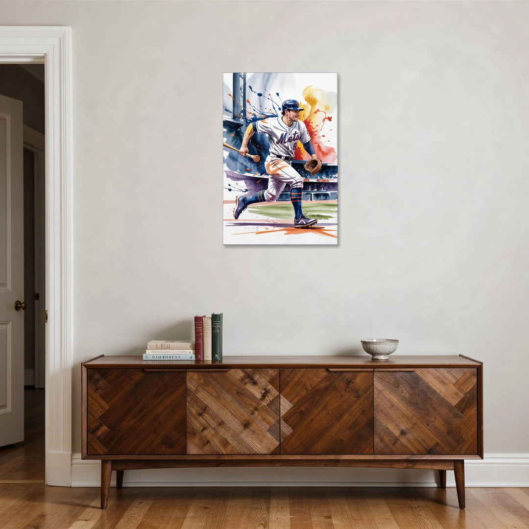 New York Mets Championship Game - Canvas Wall Art - Coffee Table - 24x36