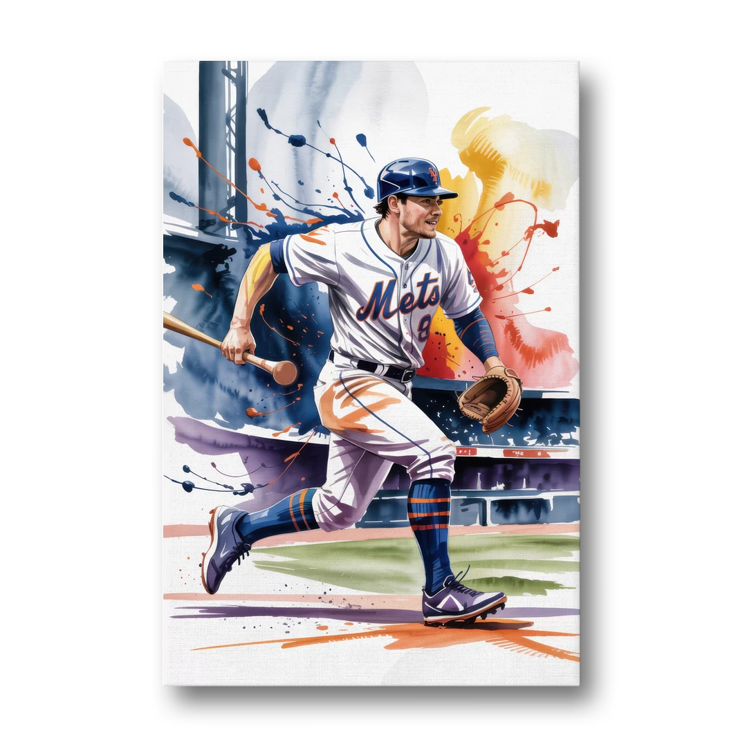New York Mets Championship Game - Canvas Wall Art - Front
