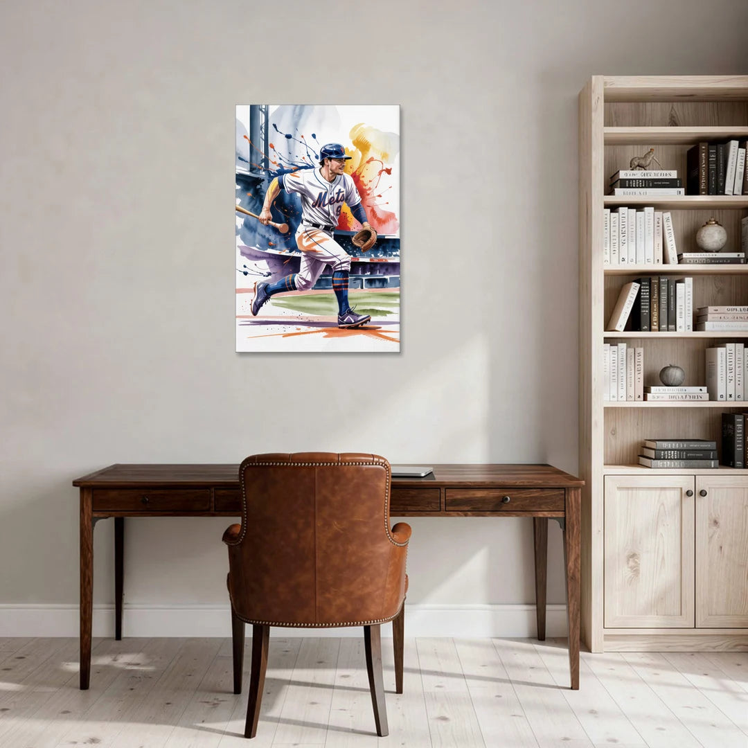 New York Mets Championship Game - Canvas Wall Art - Office - 24x36