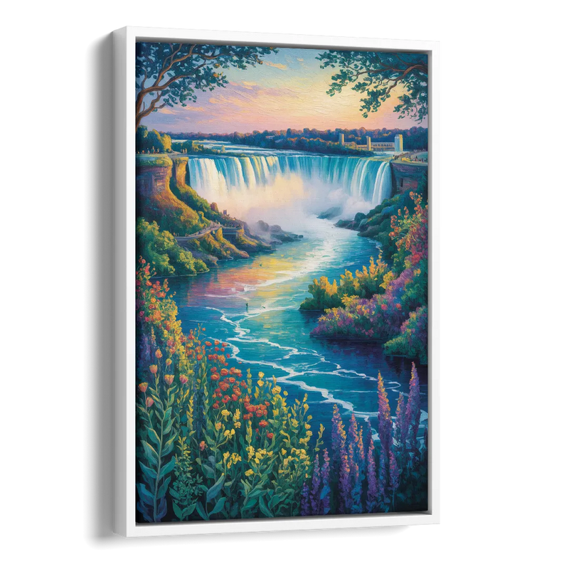 Niagara Botanical Gardens Side - White Canvas Wall Art