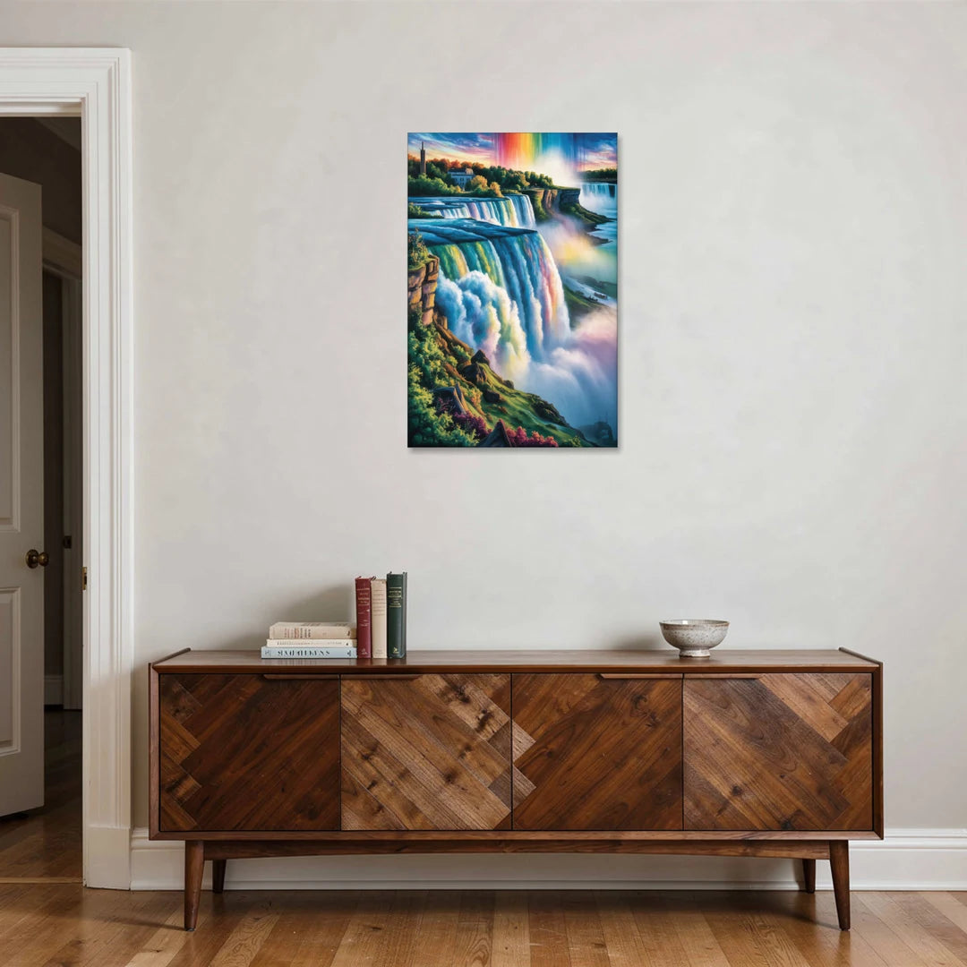 Niagara Falls Close Up - Canvas Wall Art - Coffee Table - 24x36