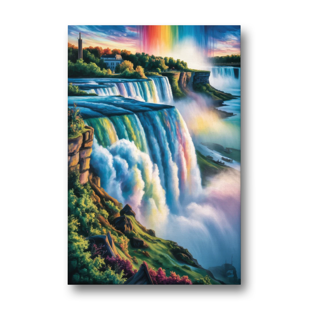 Niagara Falls Close Up - Canvas Wall Art - Front