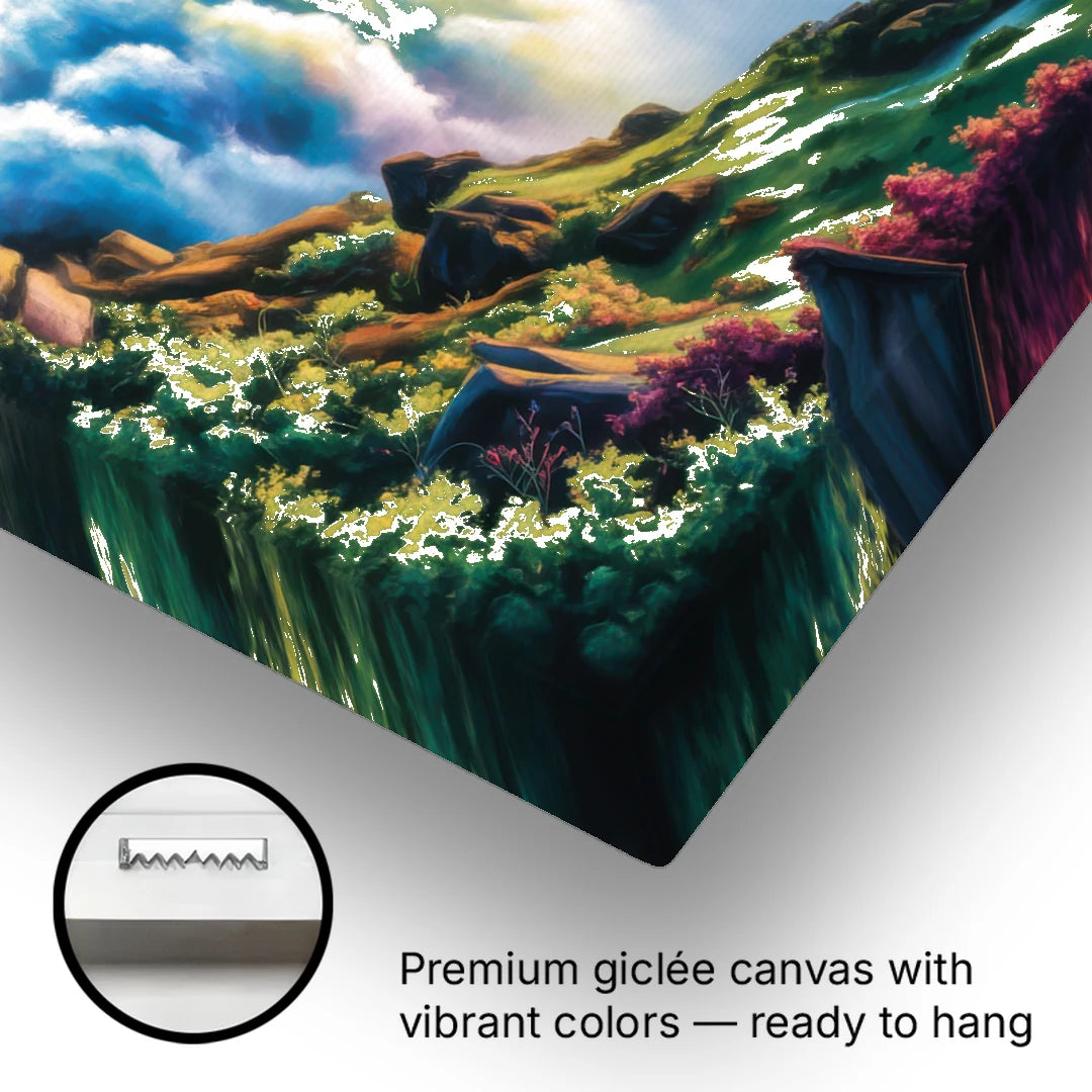 Niagara Falls Close Up - Canvas Wall Art - Gallery Wrap Corner