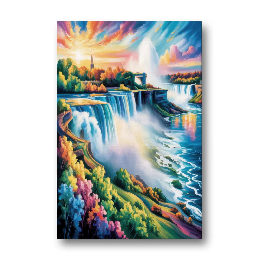 Niagara Falls Panorama - Canvas Wall Art - Front