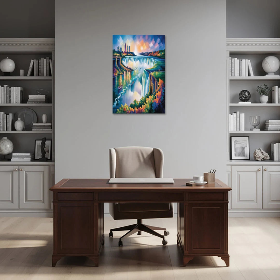 Niagara Falls Tunnel View - Canvas Wall Art - Office - 24x36