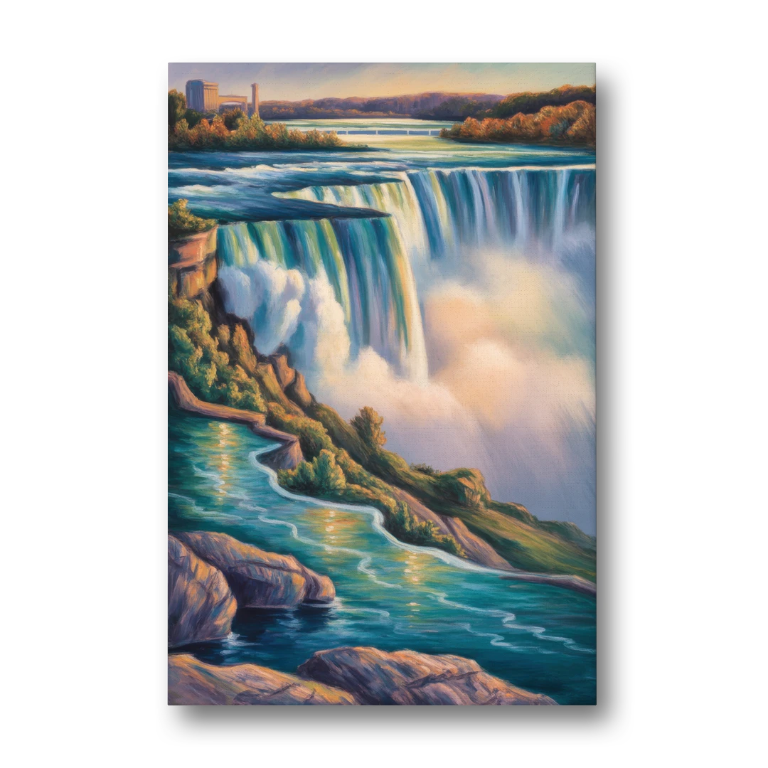 Niagara Falls Water Mist - Canvas Wall Art - Front