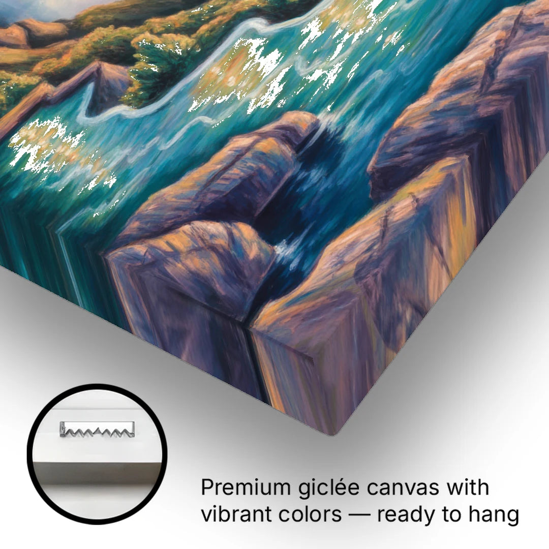Niagara Falls Water Mist - Canvas Wall Art - Gallery Wrap Corner