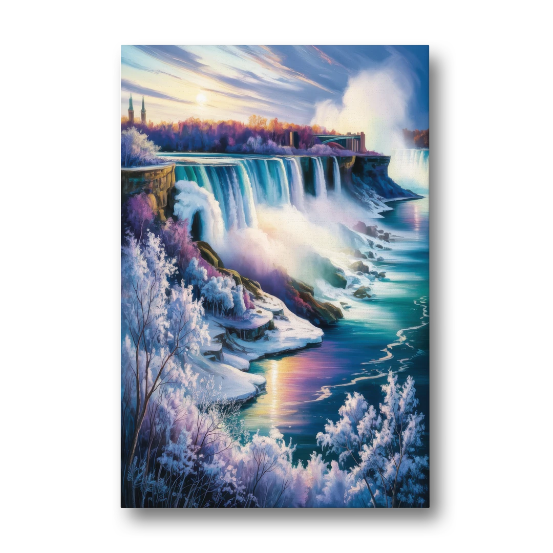 Niagara Falls Winter Freeze - Canvas Wall Art - Front
