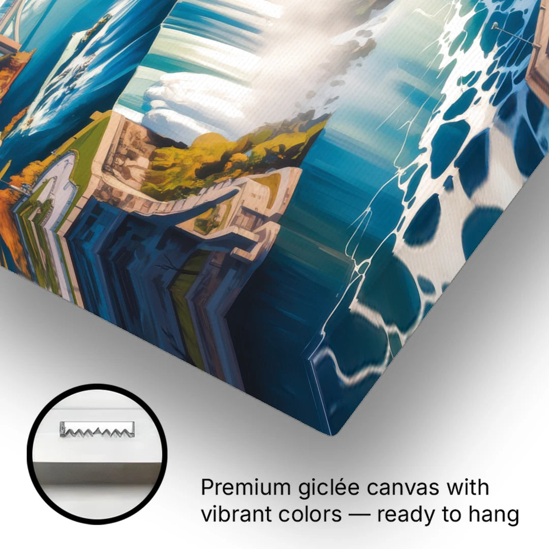 Niagara Falls from Above - Canvas Wall Art - Gallery Wrap Corner