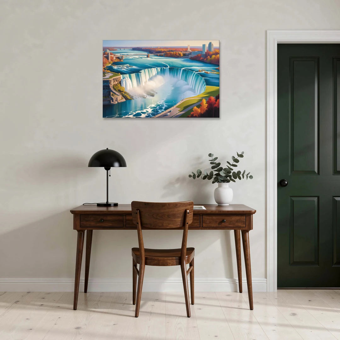 Niagara Falls from Above - Canvas Wall Art - Office - 36x24