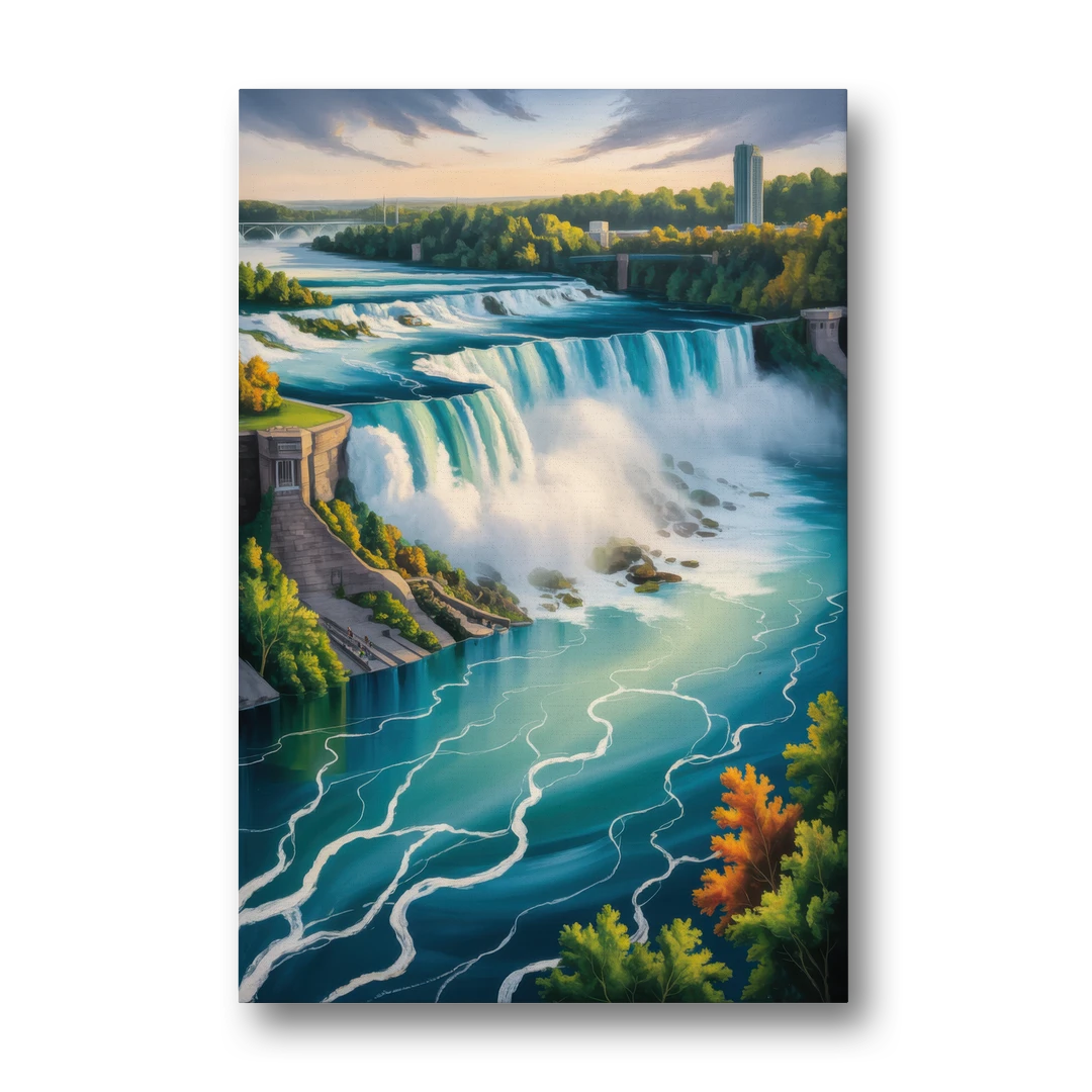 Niagara River Rapids - Canvas Wall Art - Front