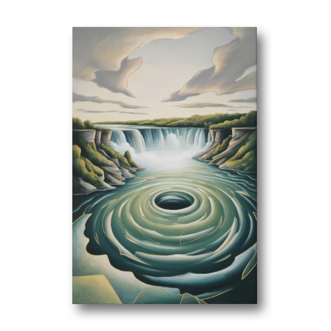 Niagara Whirlpool Aerial - Canvas Wall Art - Front