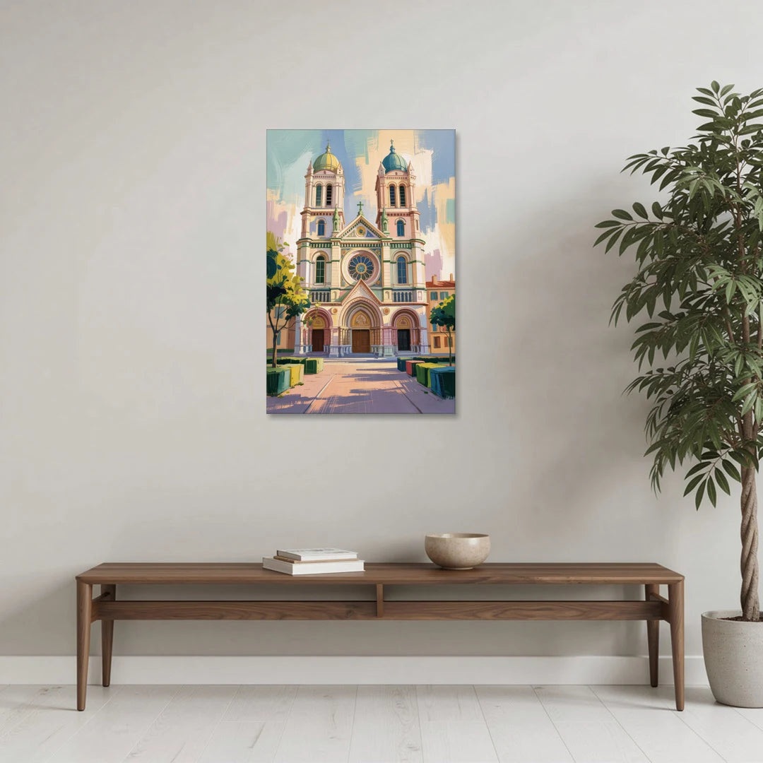 Nice Cathedral - Canvas Wall Art - Coffee Table - 24x36