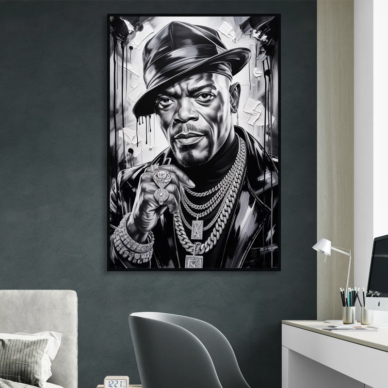 No Compromise Sitting Room - Black Canvas Wall Art