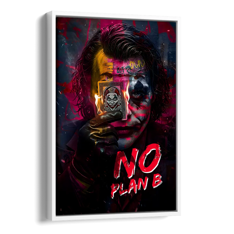 No Plan B Side - White Canvas Wall Art