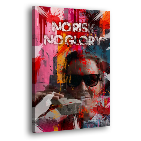 No Risk No Glory - Canvas Wall Art