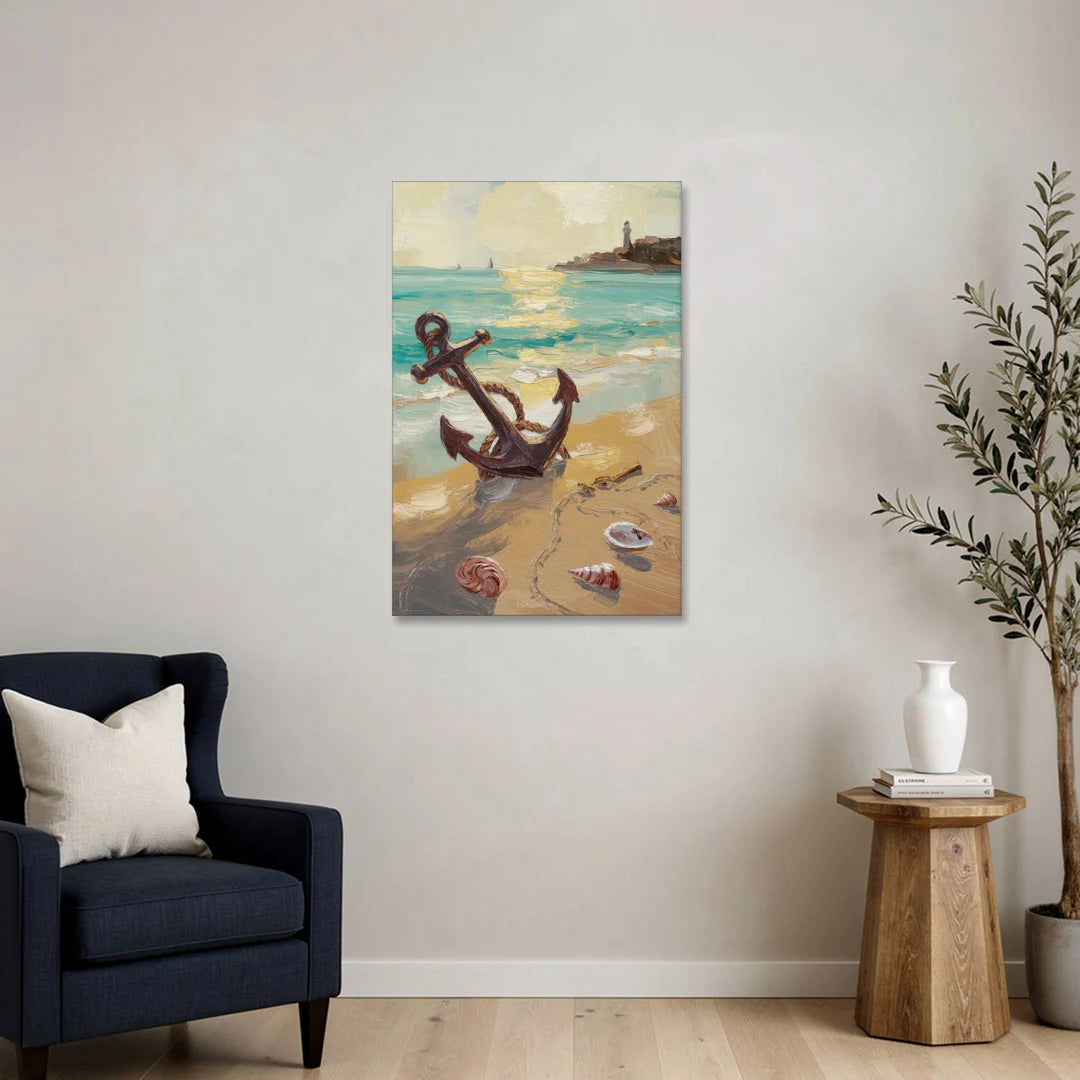 Norfolk Nautical Charm - Canvas Wall Art - Sofa - 24x36