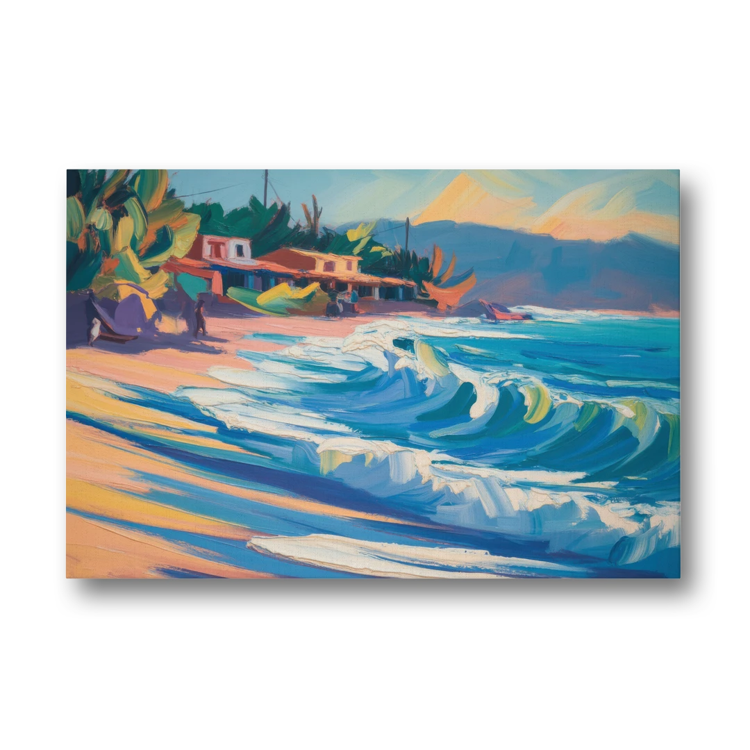 North Sayulita Shore - Canvas Wall Art - Front
