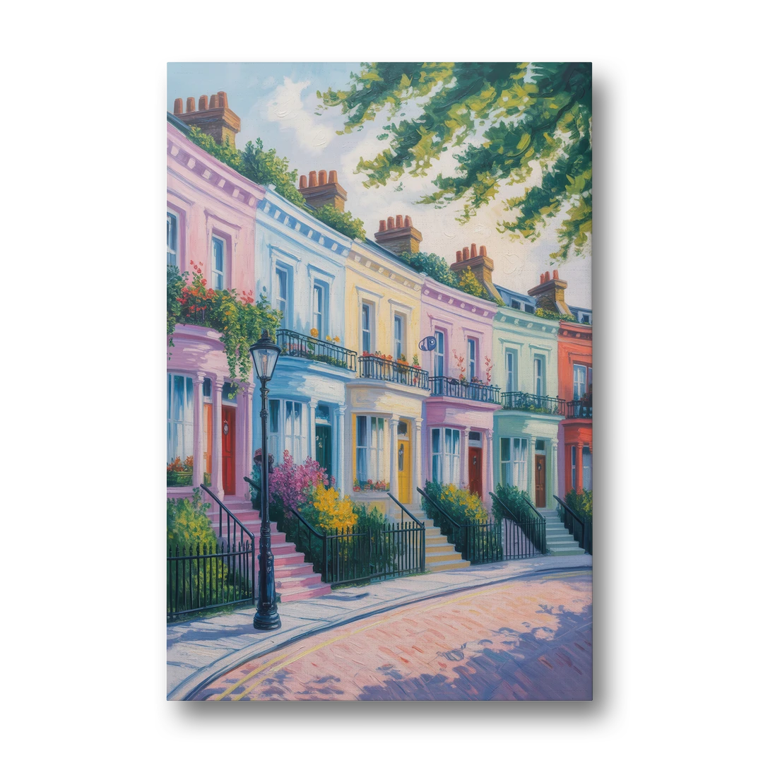 Notting Hill Colors - Canvas Wall Art - Front