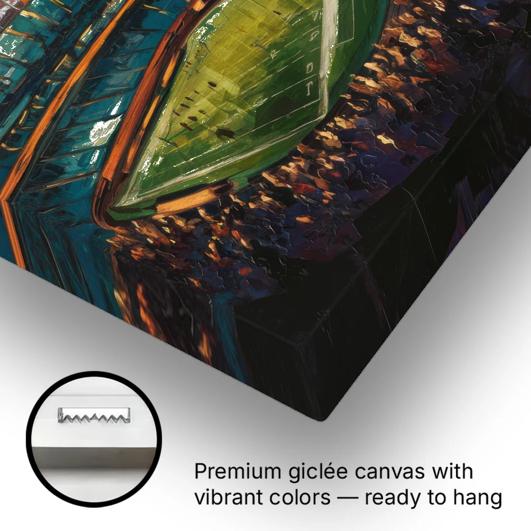 Oakland Coliseum Memories - Canvas Wall Art - Gallery Wrap Corner