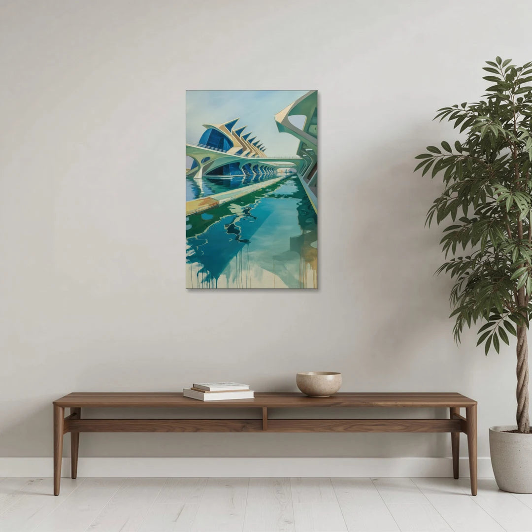 Oceanografic Valencia - Canvas Wall Art - Coffee Table - 24x36