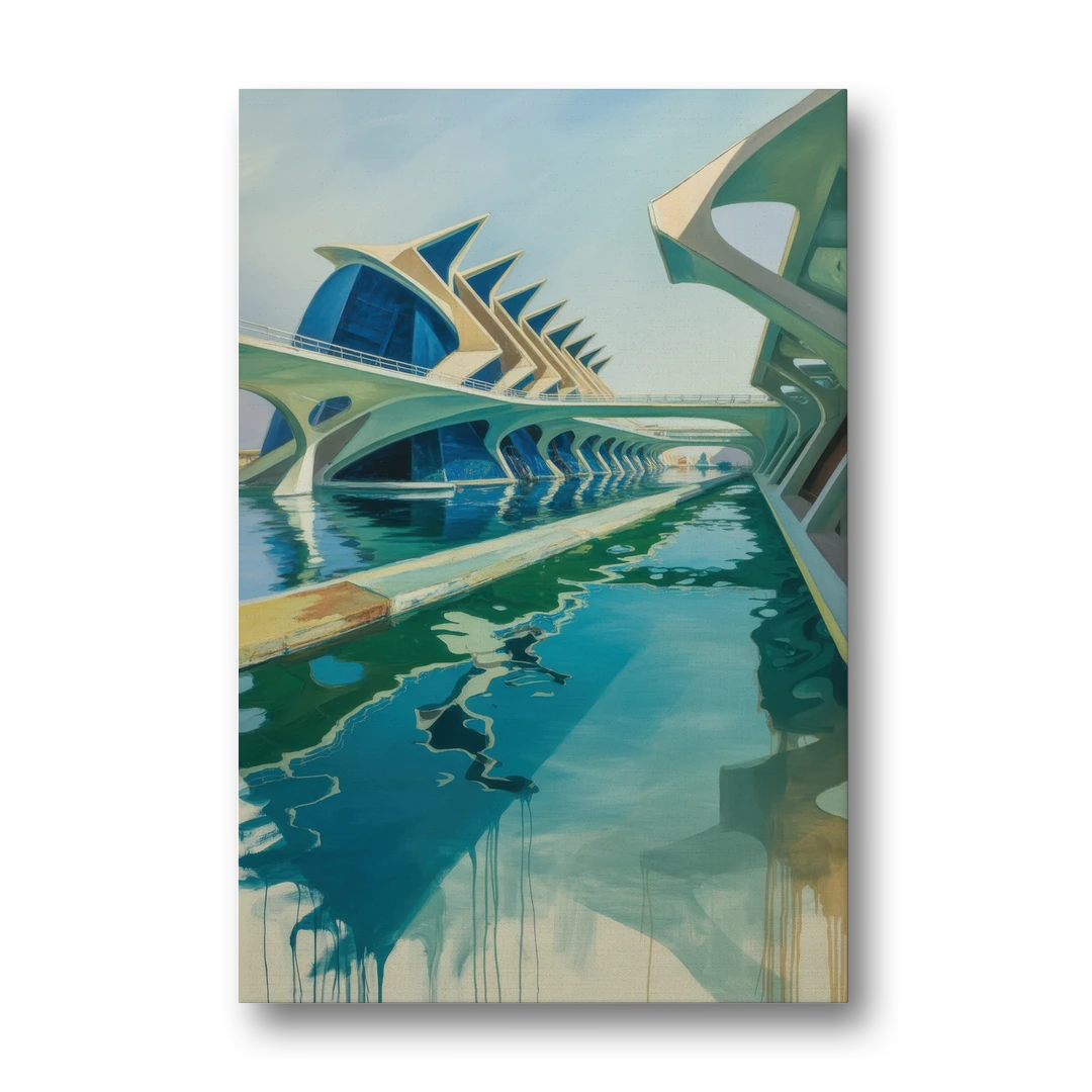 Oceanografic Valencia - Canvas Wall Art - Front