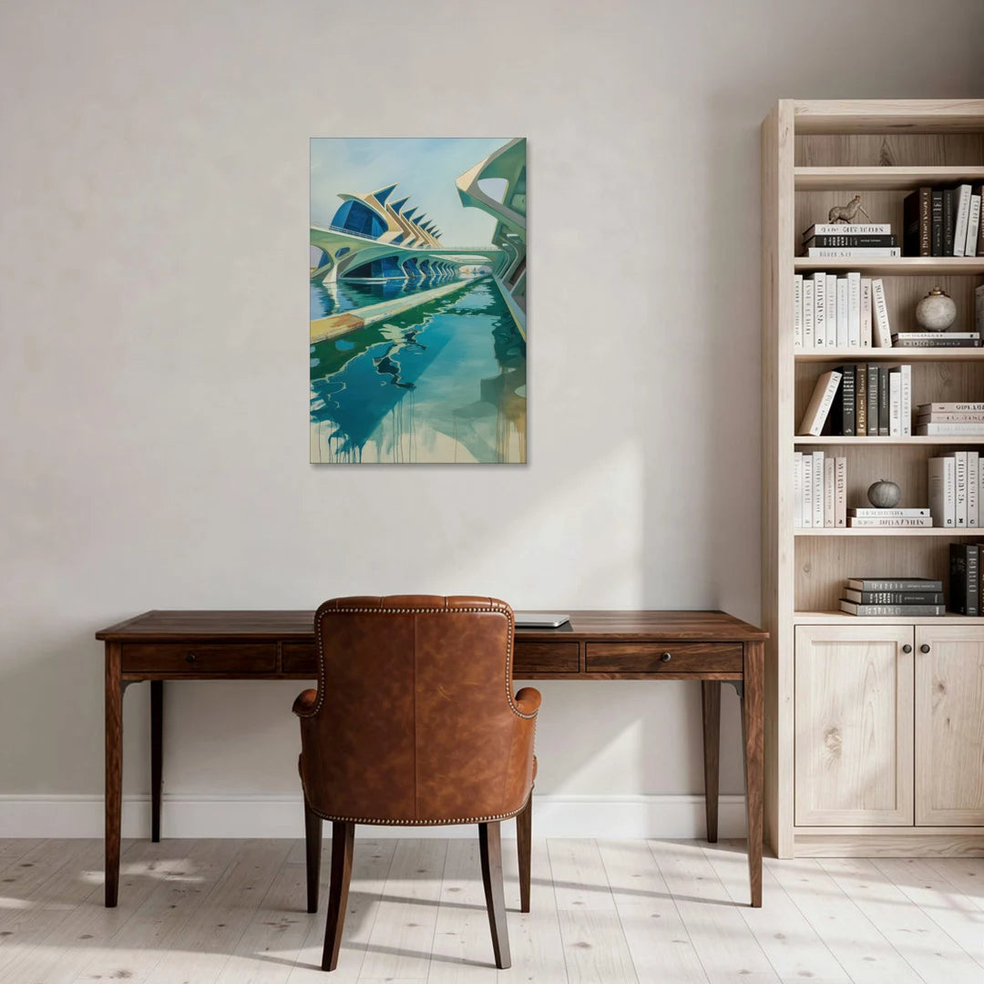 Oceanografic Valencia - Canvas Wall Art - Office - 24x36