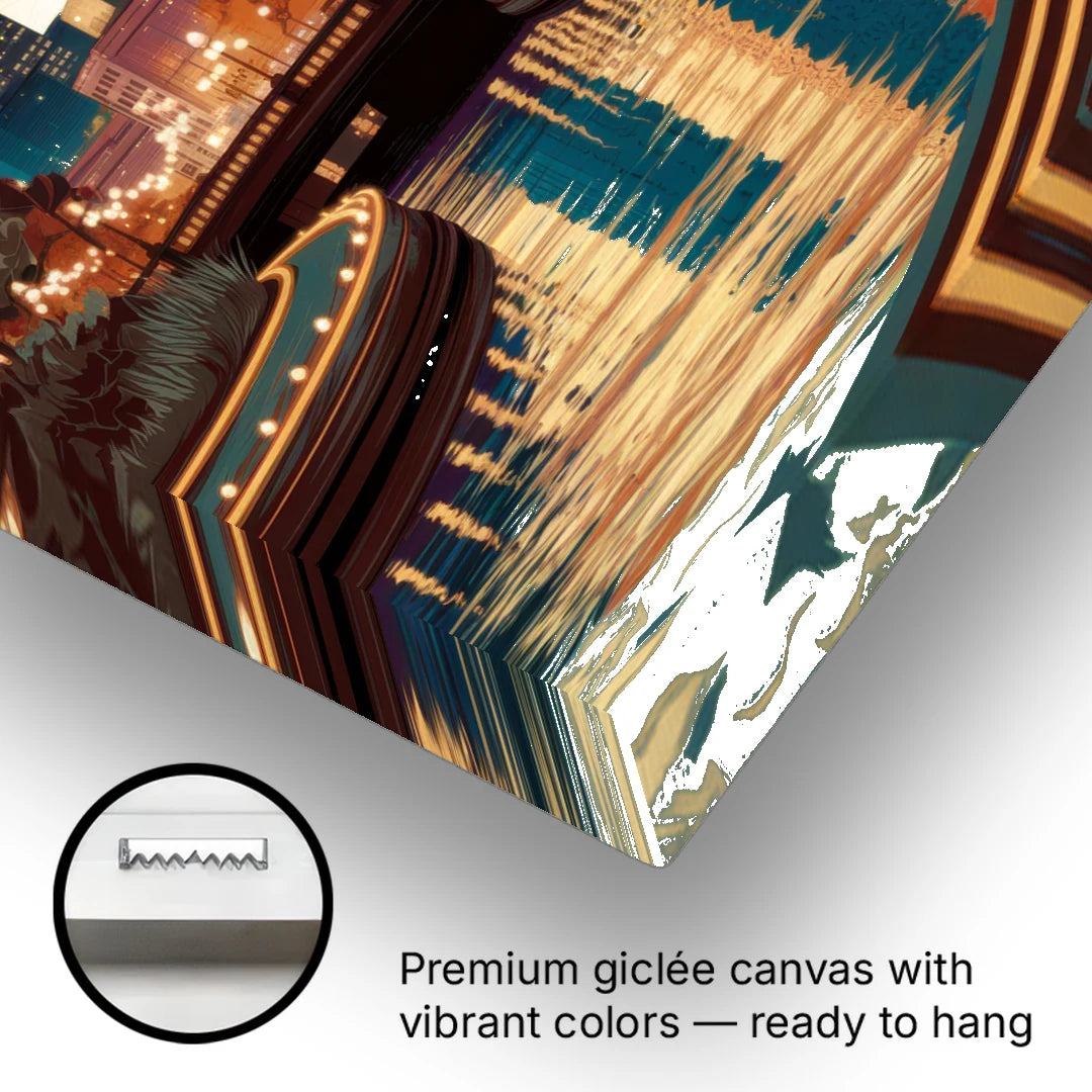 Oklahoma City Scenic Views - Canvas Wall Art - Gallery Wrap Corner