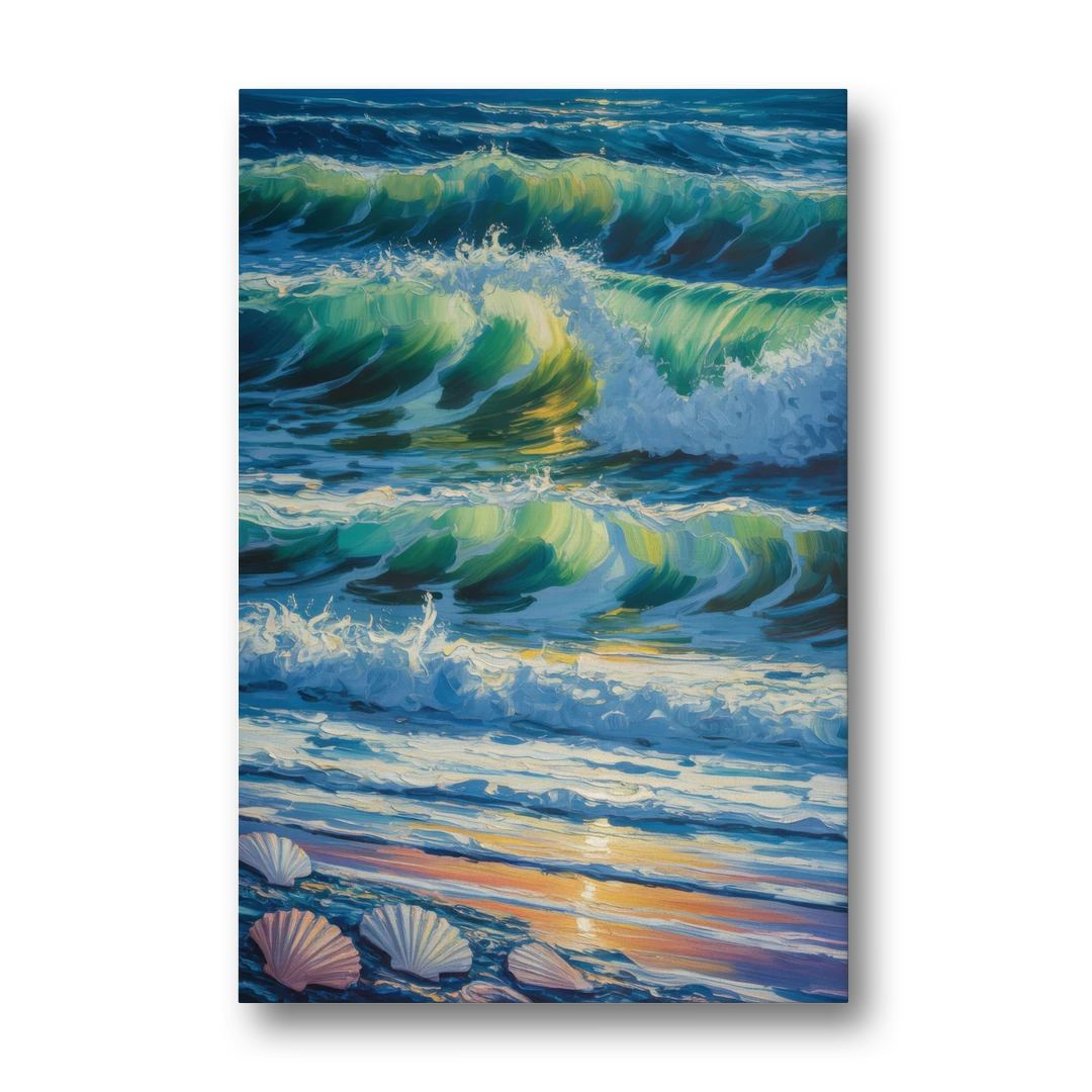 Olas Altas Waves - Canvas Wall Art - Front