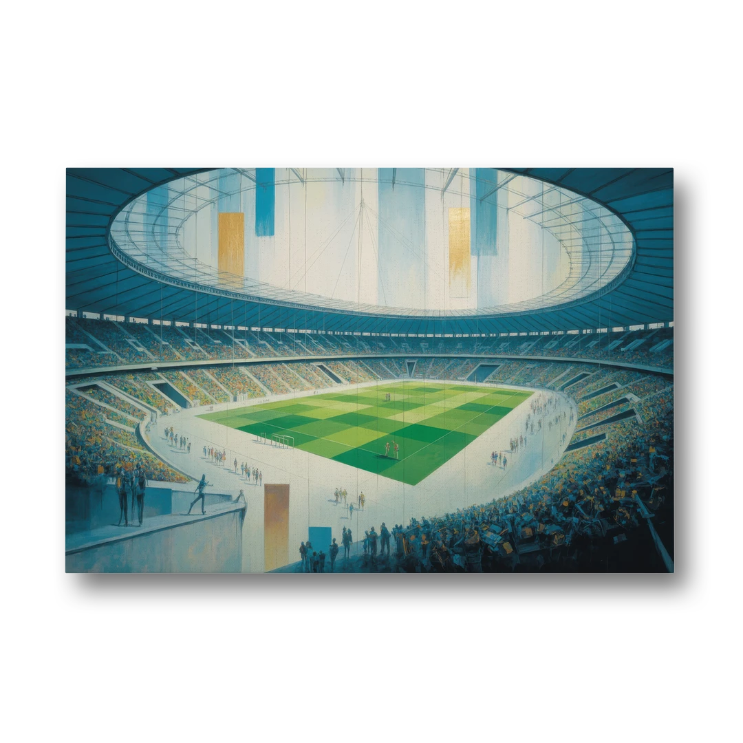 Olympic Stadium Panorama - Canvas Wall Art - Front