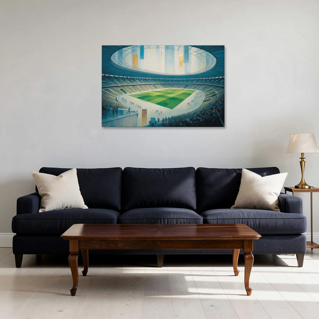 Olympic Stadium Panorama - Canvas Wall Art - Sofa - 36x24