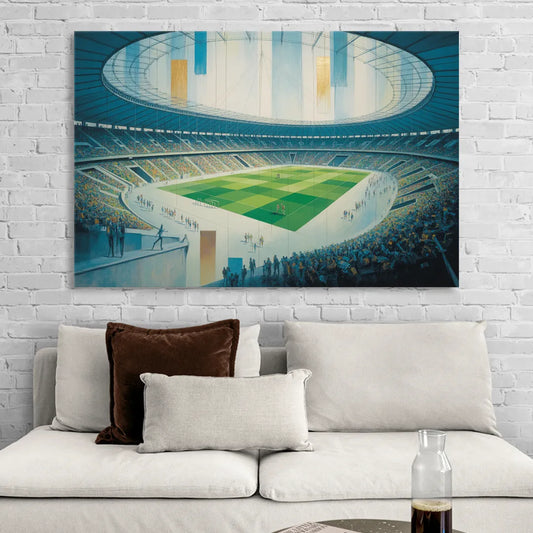 Olympic Stadium Panorama Living Room - Canvas Wall Art