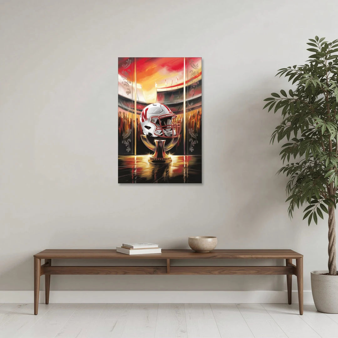 Omaha Cornhusker Spirit - Canvas Wall Art - Coffee Table - 24x36
