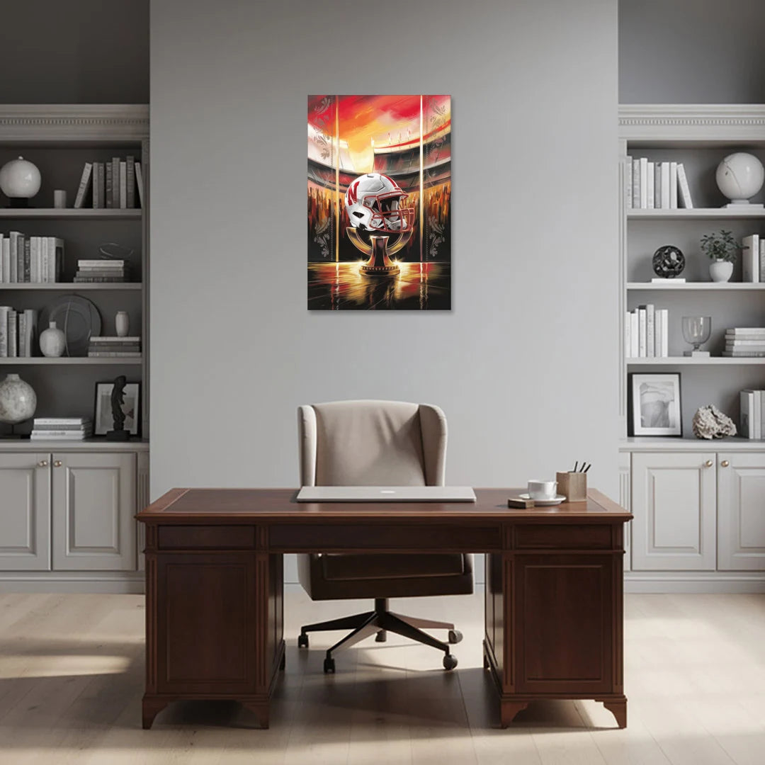 Omaha Cornhusker Spirit - Canvas Wall Art - Office - 24x36