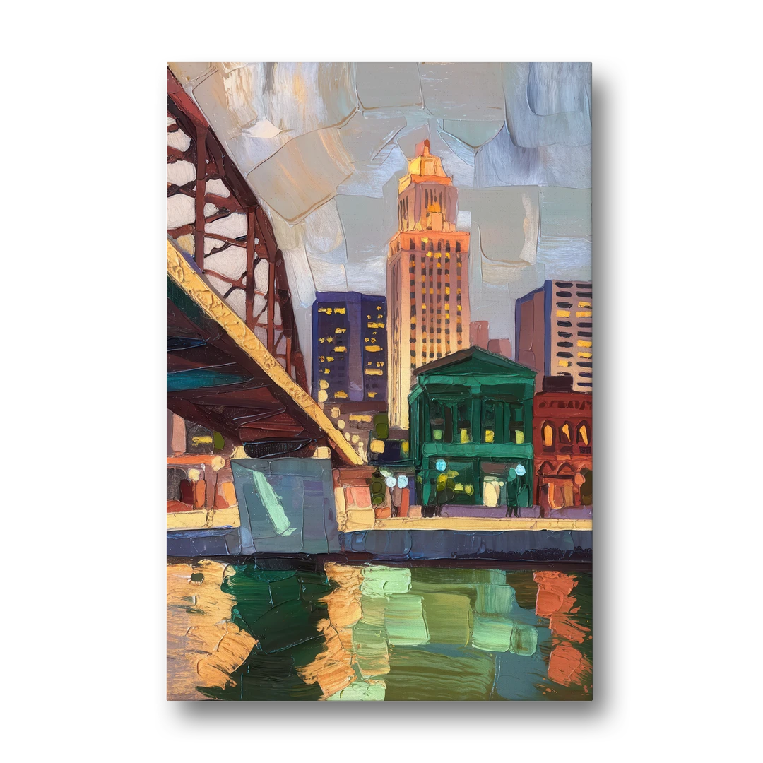 Omaha Historic Landmarks - Canvas Wall Art - Front